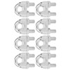 8pcs 3/8 Inch M10 Stainless Steel Wire Rope Cable Clip