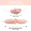 LUFFLOK 3 Pack Mesh Bath Sponges, Stretchable Body Back Scrubber