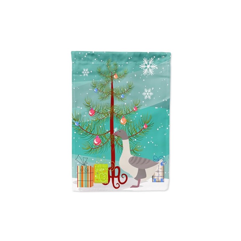 Caroline's Treasures BB9268GF Buff Grey Back Goose Christmas Flag Garden