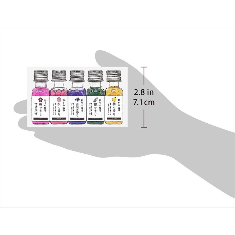 G-P Creates Colored Salt Water Bath Salt Set, 0.9 oz