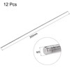 sourcing map Pack of 12 M3 x 300 mm Threaded