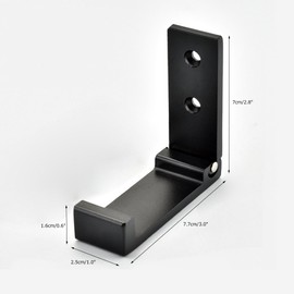 Cozyhouse Aluminum Alloy Clothes Hook Coat Rack Single Hook Foldable Wall Mounted on The Wall & Door(Set of 3)