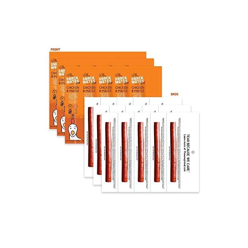 The New Primal Snack Mates Chicken and Maple Mini Sticks