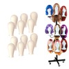 Lhysn Wig Holder Head, for 12-Head Wig Stand, Styling Wig