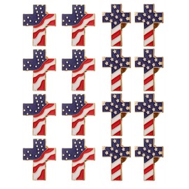 DD-life 16 Pcs American Flag Lapel Pins American USA Flag Lapel Pins United States USA Badge Pin Solid Metal USA Flag Lapel Pins for women men Suit Jacket