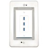 RiteAV in-Wall Cable Management Kit Recessed Outlet 3 USB-3 Wall