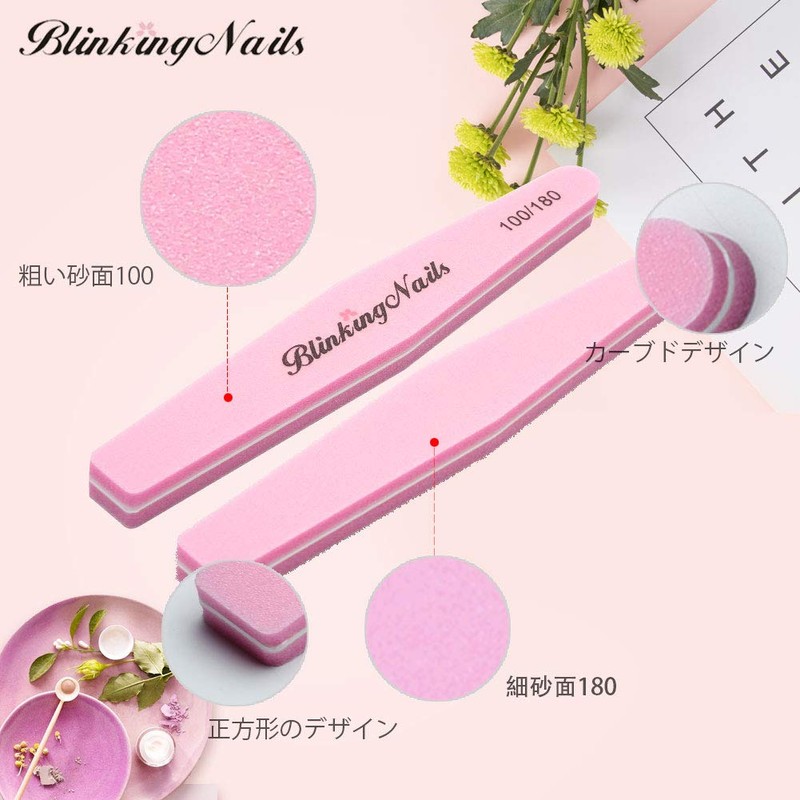 Nail Art Care Sponge Nail File and Polishing Block Double