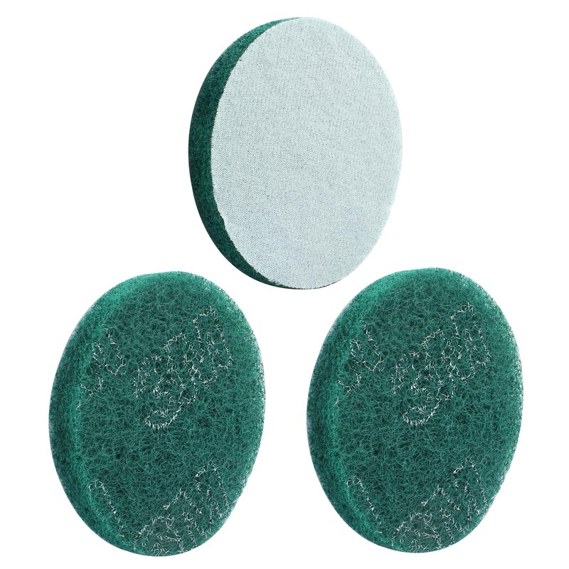 Hordion 8Pcs Scrub Pads Round Scrubber Scouring Pads Abrasive Scuffing