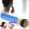 Men Portable Beard Brush Travel Facial Cleaning Foaming Shaving Brush