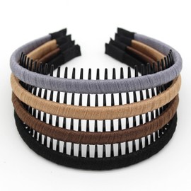 JOBAND Zig Zag Hairbands - Head Bands for Women's Short Hair, Non-Slip Hair Accessories (4 Colors)