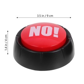 Abaodam Pack of 2 Yes & No Buzzer Buttons Yes Button and No Button with Sound for Game Show Party Contest Prop Toy Classroom Accessories