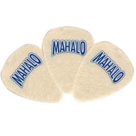 MAHALO FP32/BAG Felt Topics for Ukulele Teardrop Shape 0.1 inch (3 mm) Set of 3