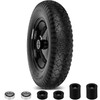 4.80/4.00-8" Flat Free Wheelbarrow Tire and Wheel, 14.5" Universal Fit