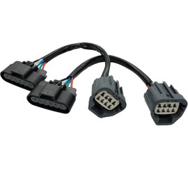 Micarun 2 Pcs HID to Halogen Headlight Adapter Headlamp Conversion Swap Wiring Harness Connector Pigtail Plug for GMC Acadia 2007-2012 Left Right Driver Passenger Side OE# 22938889 22938888