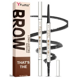 Yfulfill Soft Black Eyebrow Pencils for Women, Waterproof Eye Brow Pen for Black Women