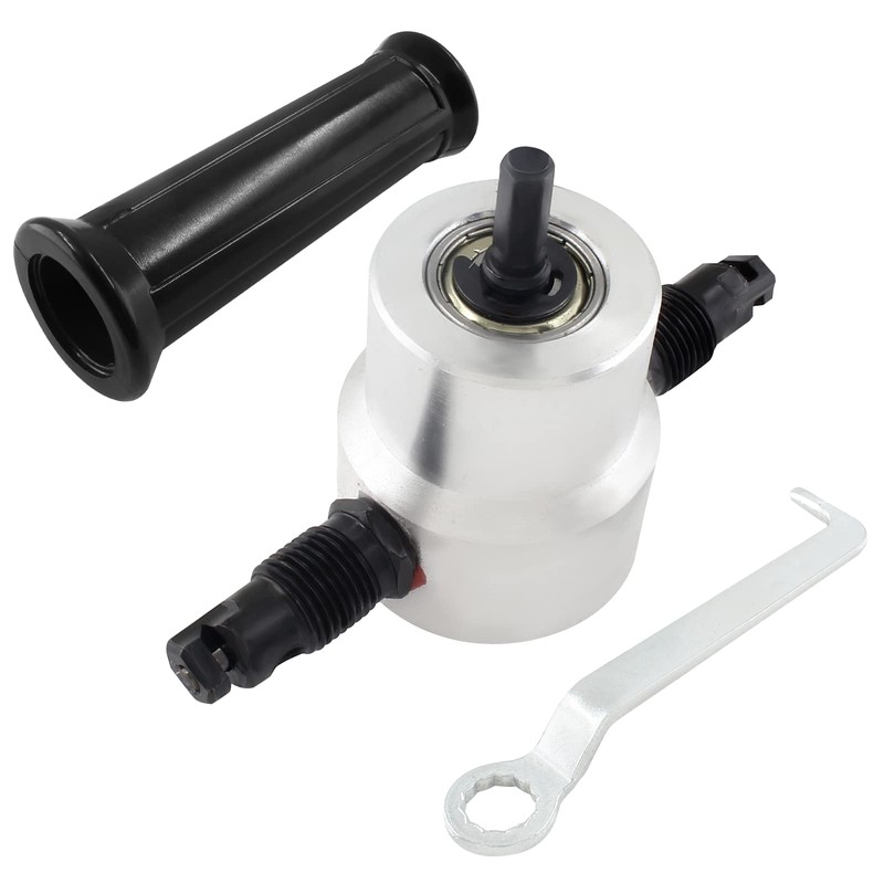 Aracombie Multipurpose Double Head Sheet Silver Nibbler Metal Cutter Hole