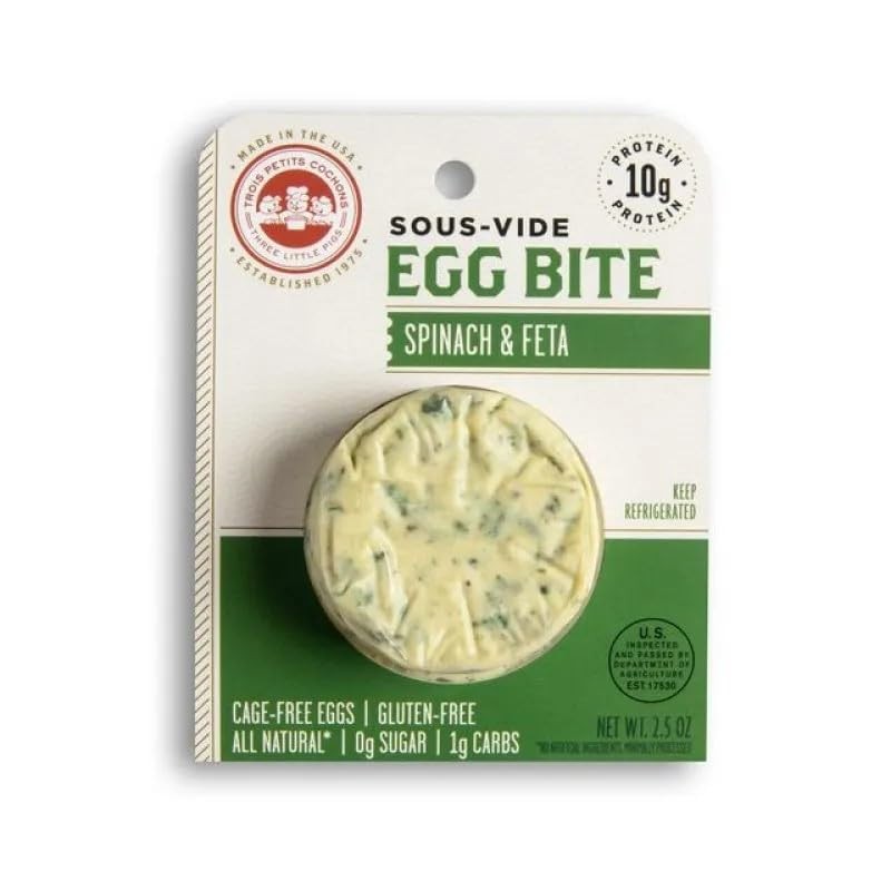 Generic Sous-Vide Egg Bite With Spinach & Feta (6 pack)