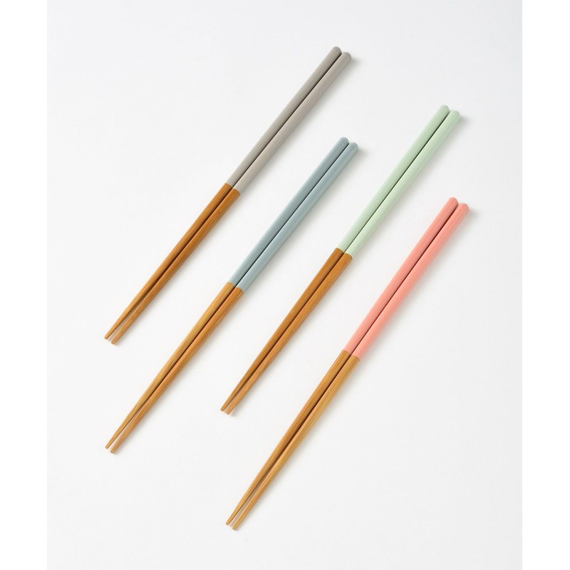 BRUNO BRUNO Susu Bamboo Corner Round Collar Chopsticks 11.8 inches