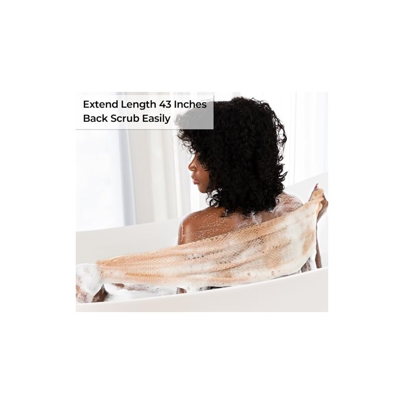 Minisentials Esponja Africana Auténtica Nudos Exfoliante Baño Tipo Lufa Afro