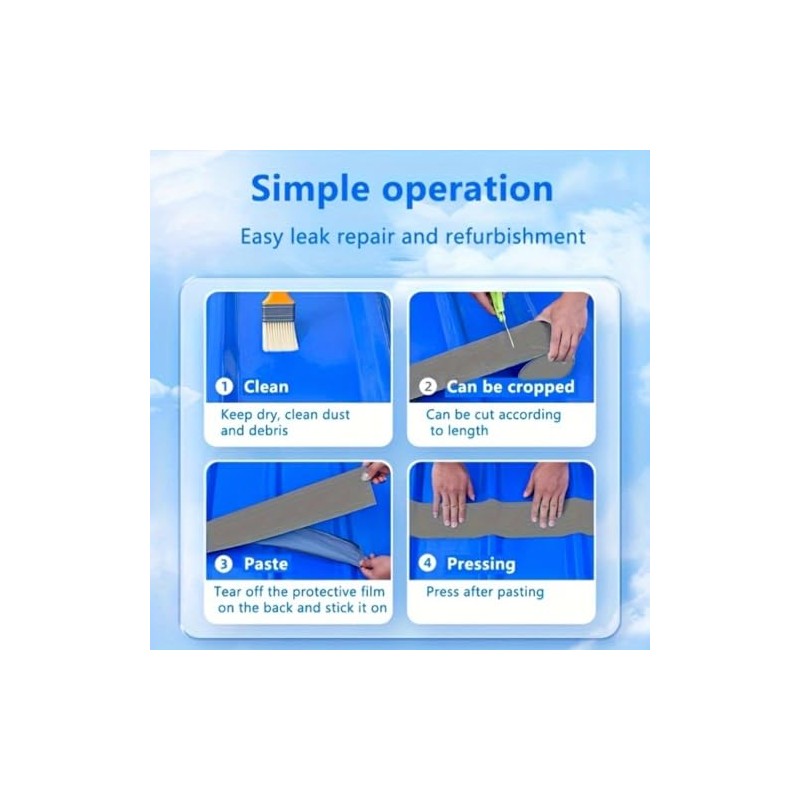 Self-Adhesive Waterproof Sealant Tape for Roof Repairs