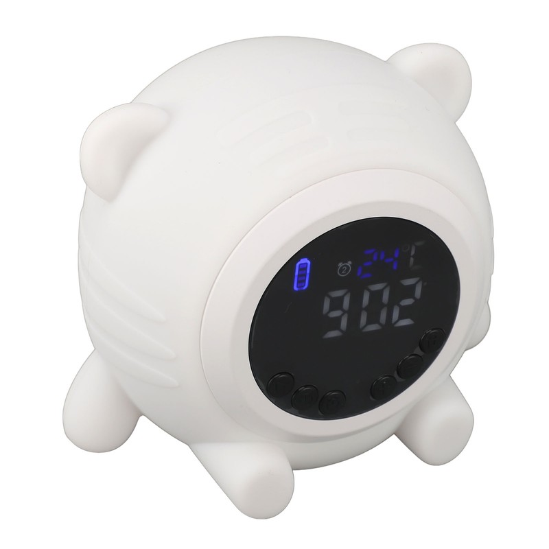 White Noise Alarm Clock Digital Rechargeable Bluetooth Alarm Clock 17