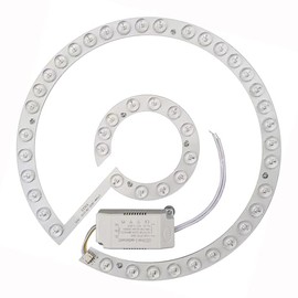 Hyoquilex - Kit de luz LED de 36 W para montaje empotrado cerca del techo, kit de luz de repuesto para panel del motor, 3CCT 3000K4500K6000K (36W)    