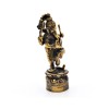 2 Inch Tall Dancing Ganesh with Snake. Hand Crafted on