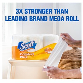 Undisclosed Scott ComfortPlus Toilet Paper, 12 Double Rolls, 231 Sheets per Roll, Septic-Saf