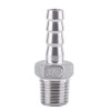 SS304 Male Thread Pipe Fitting Barb Hose Tail Connector Stainless