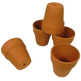 Henry Watson, Small Terracotta Flower pots, MADE IN ENGLAND (1, 9.5 cm x 10 cm 5 pack)