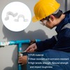 sourcing map 30Pcs PVC Pipe Straps, 16mm(5/8") Plastic Conduit Strap