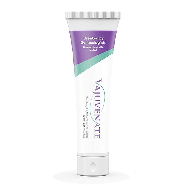 Vajuvenate Vulvar Cream With Coconut Oil, Vitamin E, and Shea Butter for Vaginal Itch, Dryness, and Irritation - Made by 5 Female OB/GYNs (1 Oz)