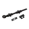 QCAA Solid Brass Dutch Door Bolt, 18", Oil Rubbed Bronze,