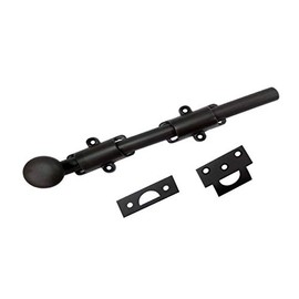 QCAA Solid Brass Dutch Door Bolt, 18", Oil Rubbed Bronze, Made in Taiwan, 1 Pack