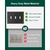 TREEWELL 2-Pack Triple Toggle Light Switch Cover Plate, Pearls Decorative