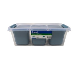 Vorratsbox/Aufbewahrungsbox Grand mit Innenschalen - GRAND (02 1065) 1,8l blau