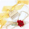 Tek afro hair comb in ash wood - Handmade in