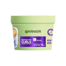 Garnier Hair Mask, Method for Curls Deep Conditioner for Curly Hair, Up to 7 Days Hydration, Designed for All Curl Types & Type 4 Coils, Vegan Formula, 370ml