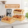 JANSNIMEN 3 Tier Bamboo Fruit Basket, Fruit Basket for Kitchen