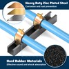 Pearwow 10 Pack Rubber Cushion Strut Clamp, Zinc-Plated for Mounting