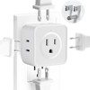 Multi Plug Outlet Extender, FiiMan 5 Outlet Splitter Wall Adapter,