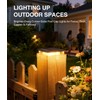 ENSLI 4x4 Solar Post Cap Lights Outdoor, 6 Pack Fence