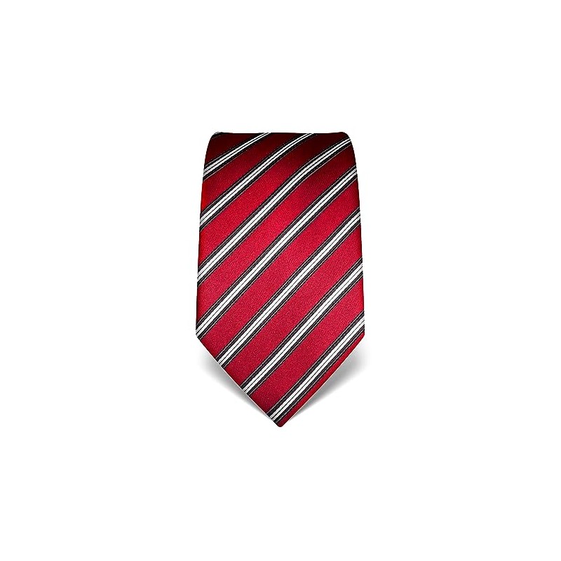 Vincenzo Boretti Men's Tie Pure Silk Striped Elegant Men's Design