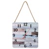 Wall Clock Industrial Style Silent Quartz Movement Density Board Large