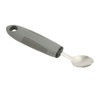 4pcs Adaptive Utensils Knife Fork Spoons Weighted Wide Handles Grey