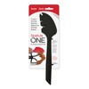 Silicone Spatula ONE Mixer Beater Scraper and Spatula, Black