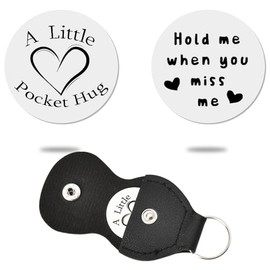 Girlfriend Boyfriend Valentines Day Gifts for Women Men Couple Pocket Hug Token Long Distance Relationship Gifts for Wife Husband Hold Me When You Miss Me Tokens Gift for Daughter Son Birthday Gifts