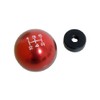 10x1.5mm Thread 5 speed Shift Knob in Red Round Billet