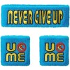 pompamhome John Cena THROWBACK Never Give Up Blue WWE Headband