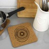 'Black Hole ' Square Cork Trivet/Pot Stand (TR00027226)